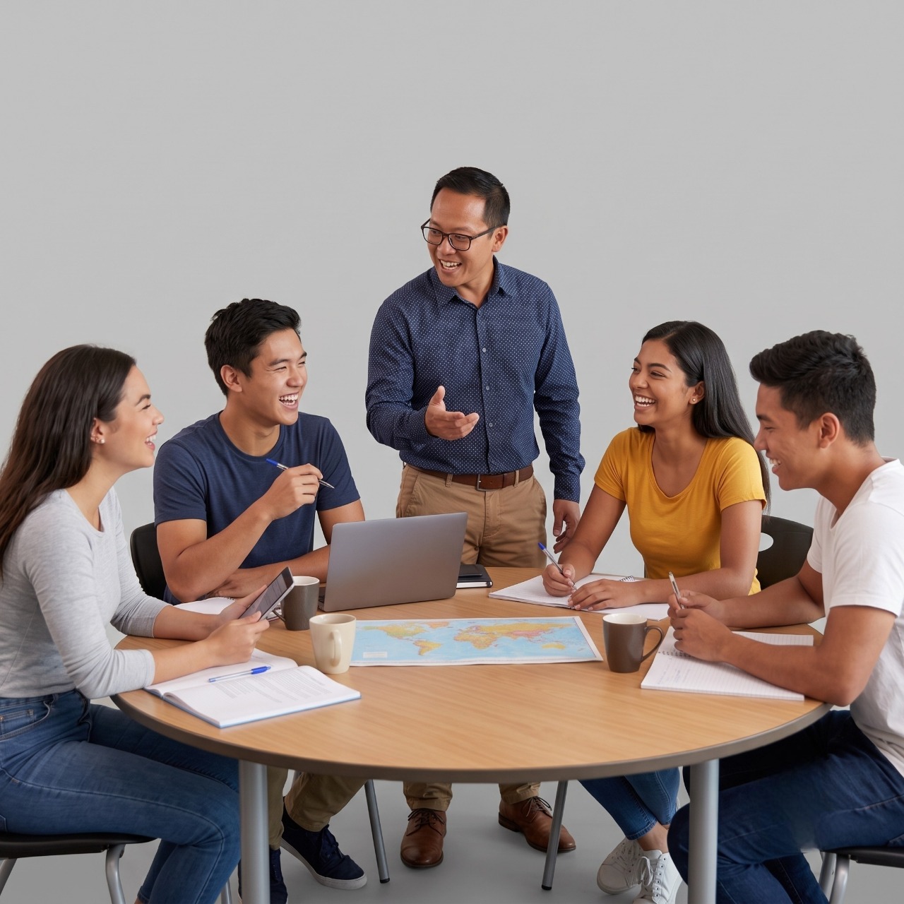 Giảng viên CEP trao đổi cùng nhóm học viên